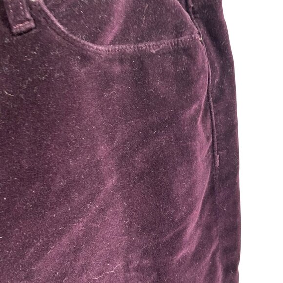 Hudson Nico Midrise Velvet Ankle Skinny Jeans in Violet Trance Size 30 - Picture 3 of 12